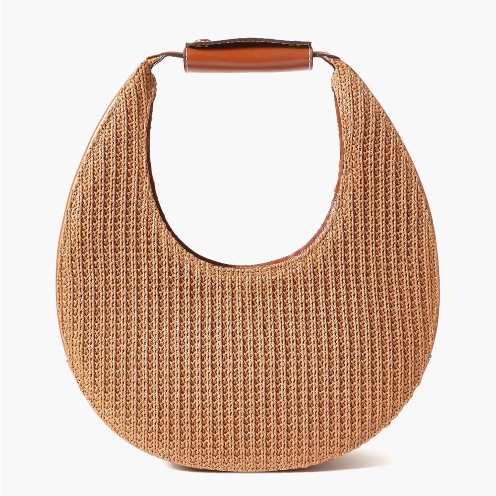 Staud Raffia Moon Bag